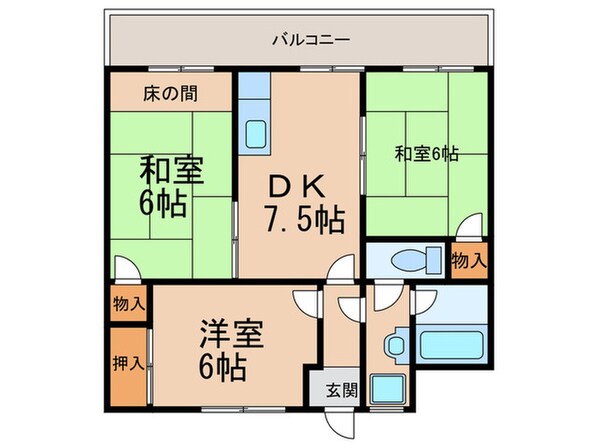 クラッシック戸畑の物件間取画像